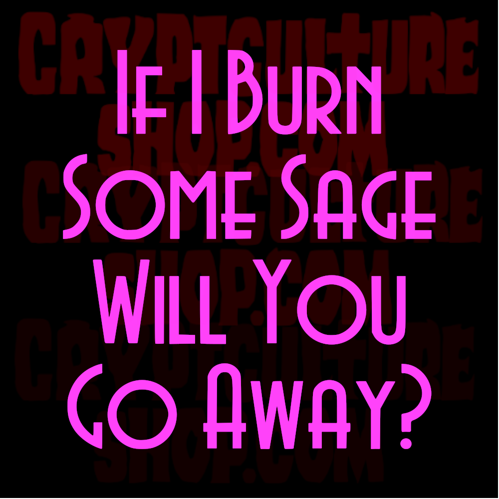 If I Burn Sage Will You Go Away?