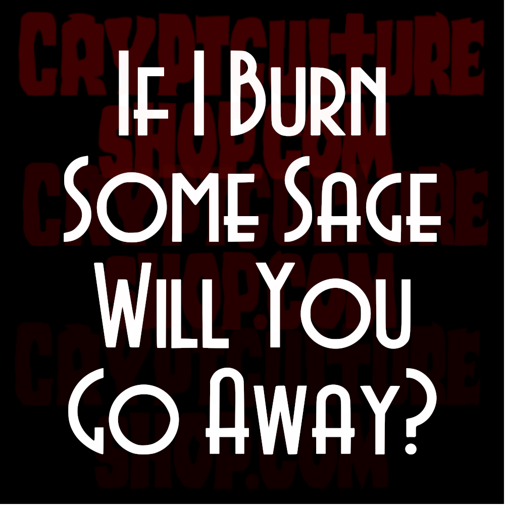 If I Burn Sage Will You Go Away?