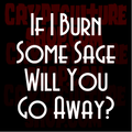 If I Burn Sage Will You Go Away?