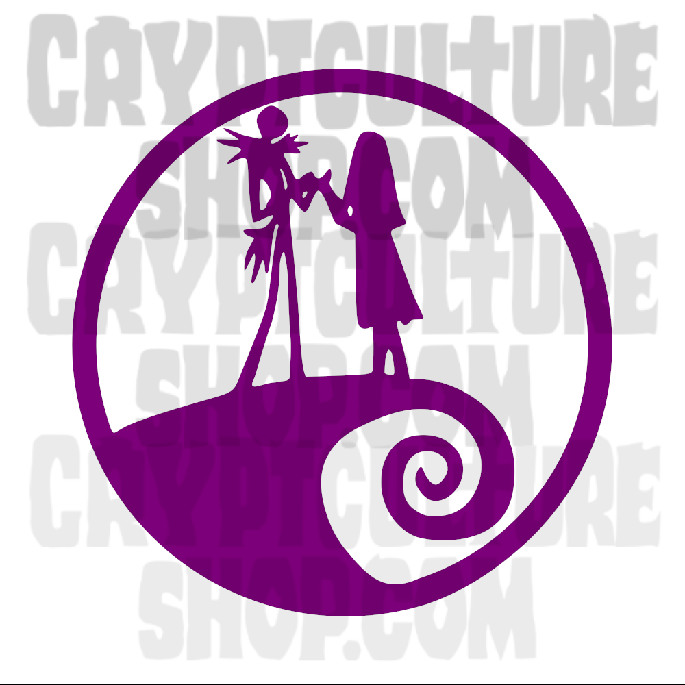 NIGHTMARE BEFORE CHRISTMAS - Jack & Sally (Silhouette)